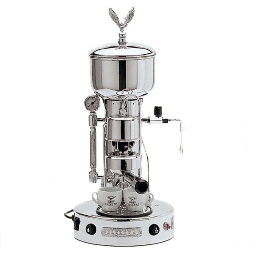 Elektra Semiautomatica Microcasa Machine + Grinder MSC Chrome Espresso